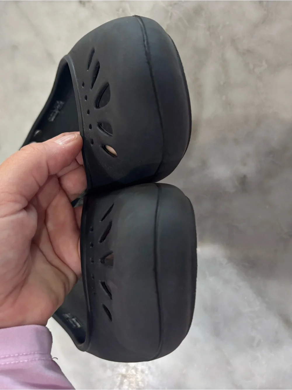 CROCS Women's Black Slip-On Ballet Flats